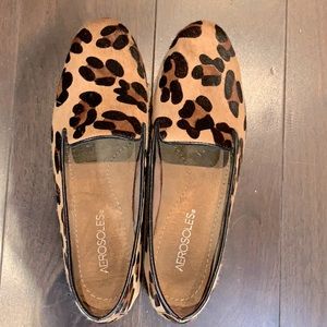 AEROSOLES Women's Betunia Casual Flats. Size 7.5. Leopard print. Brand new.